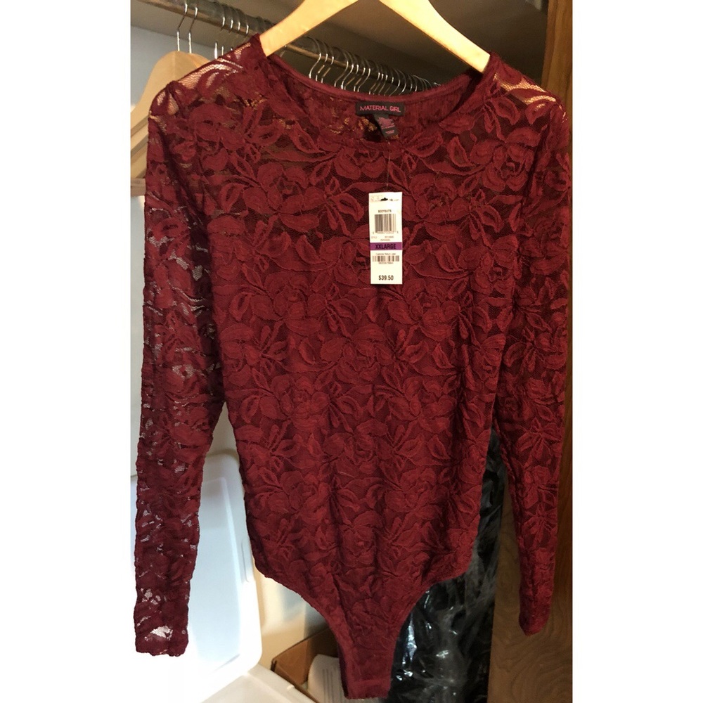 Madonna Material Girl Body suit; lace; long sleeve